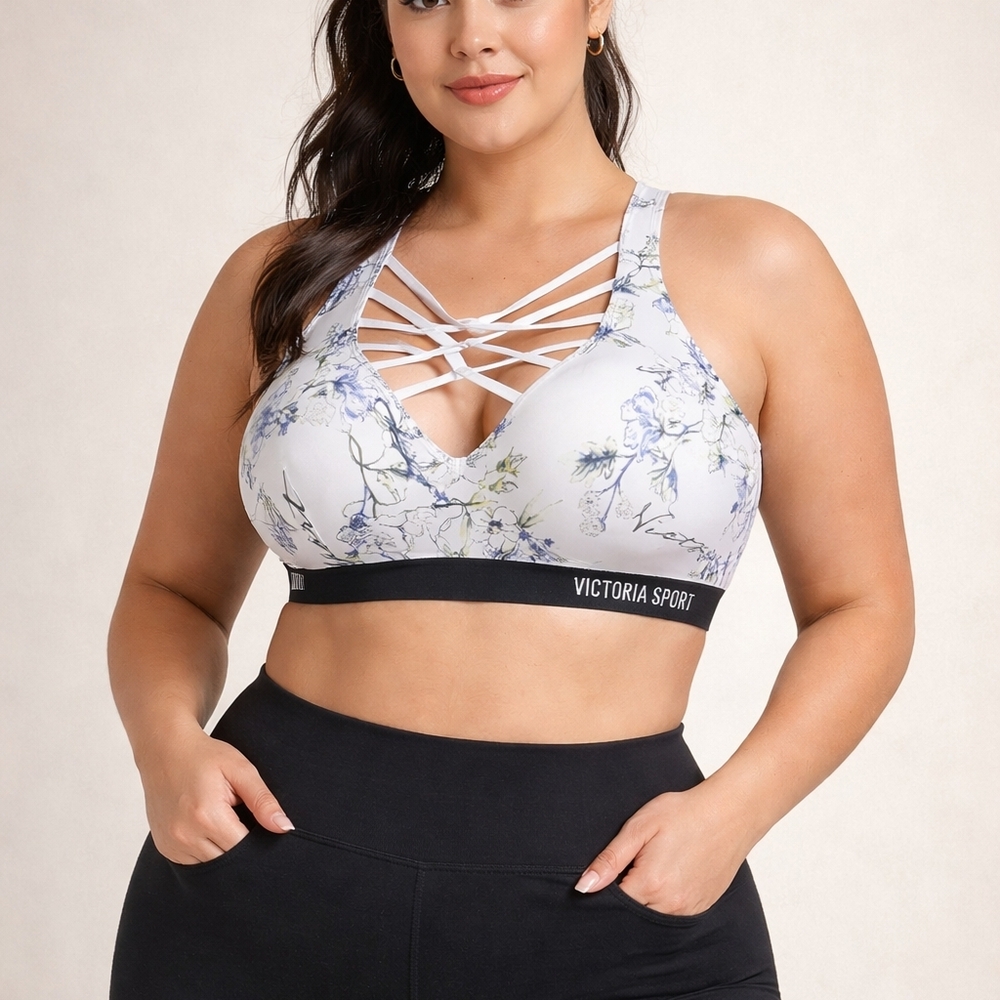 Victoria’s Secret 36C Incredible Lightweight Wireless Sports Bra White